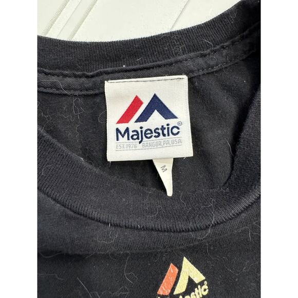 Men's Majestic San Francisco Giants Medium T-shirt Tee Ticket Stubs Champions - Picture 2 of 4